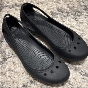 CROCS Black Flats Comfortable Loafers